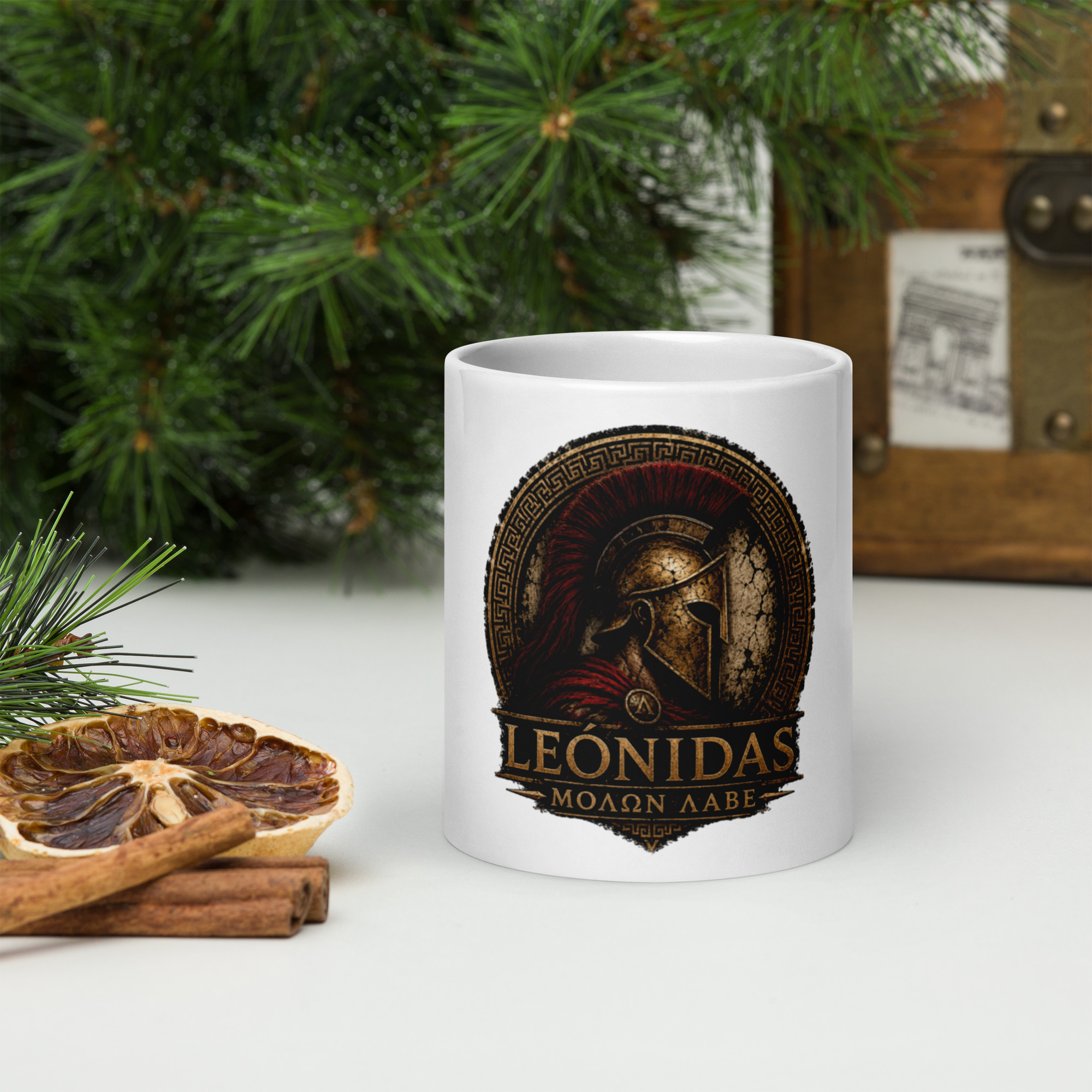Taza Leónidas de Esparta – ΜΟΛΩΝ ΛΑΒΕ | Historiapasión - Imagen 3