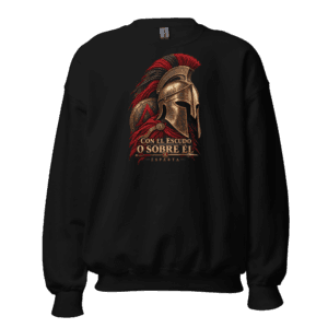 Sudadera Con el escudo o sobre él - Esparta | Historiapasión