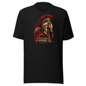 Camiseta Con el escudo o sobre él - Esparta | Historiapasión