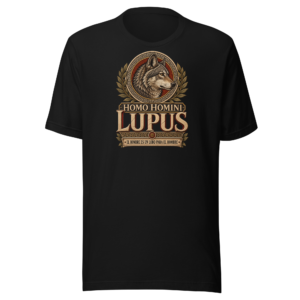 Camiseta Homo homini lupus - El hombre es un lobo para el hombre | Historiapasión