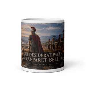 Taza Qui desiderat pacem, praeparet bellum | Historiapasión