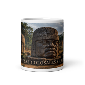 Taza Cabezas colosales olmecas | Historiapasión