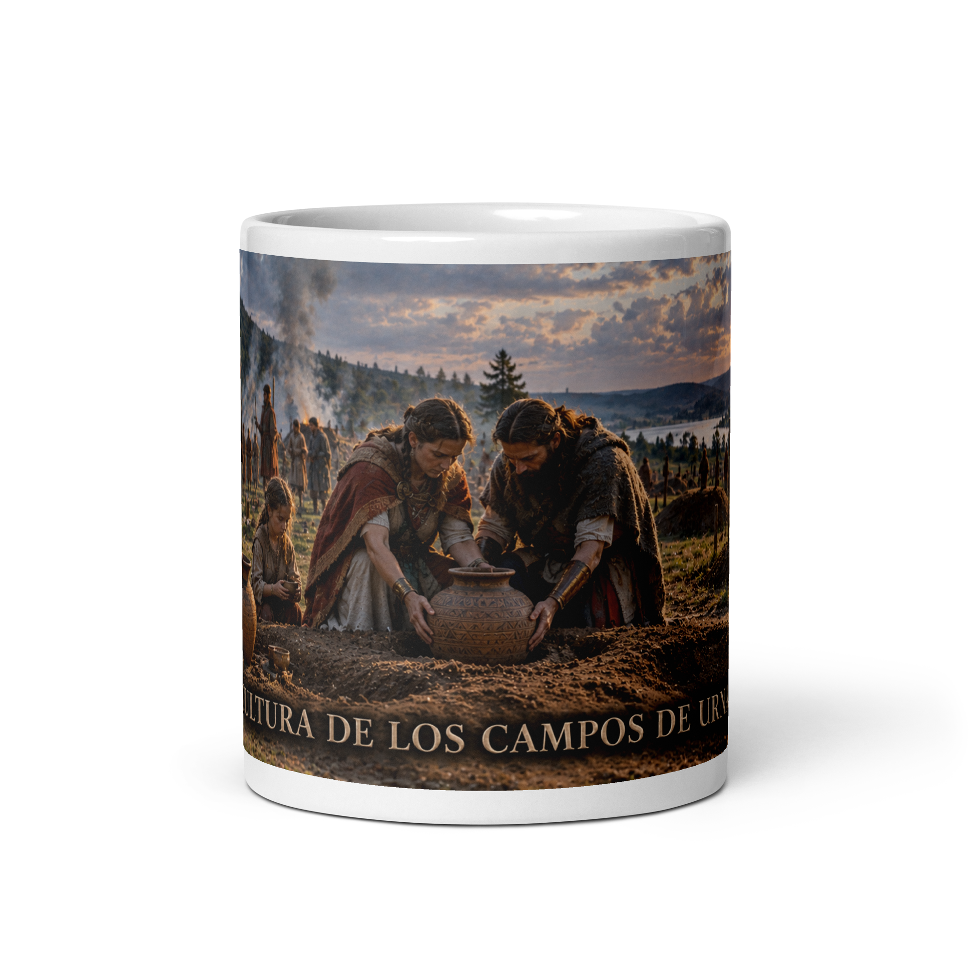 Taza Cultura de los campos de urnas | Historiapasión