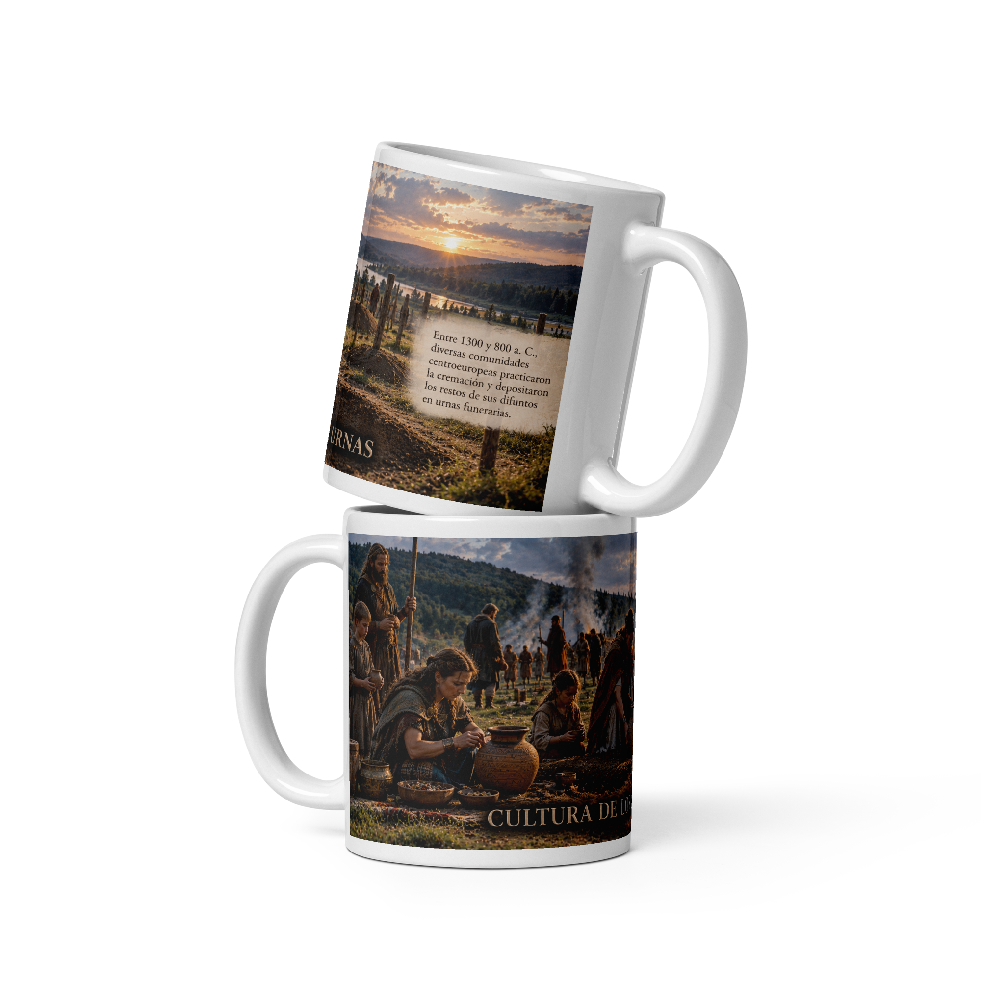 Taza Cultura de los campos de urnas | Historiapasión - Imagen 2