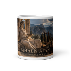 Taza Nada en exceso - Μηδὲν ἄγαν | Historiapasión
