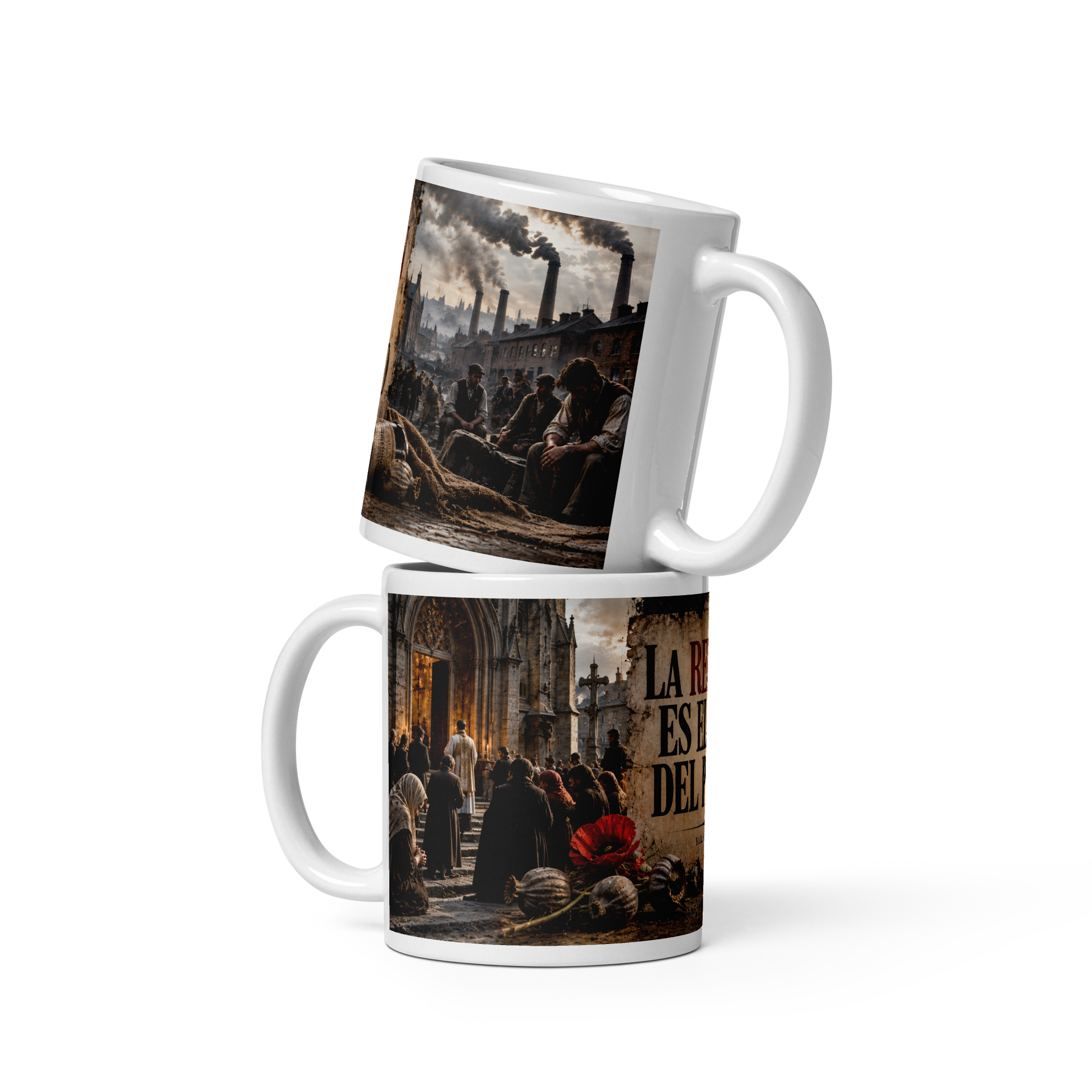 Taza La religión es el opio del pueblo - Karl Marx | Historiapasión - Imagen 2